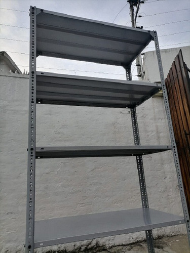 Imagen 2 de 2 de Estanteria Estante Mueble Metalico Industrial Repisa Usada