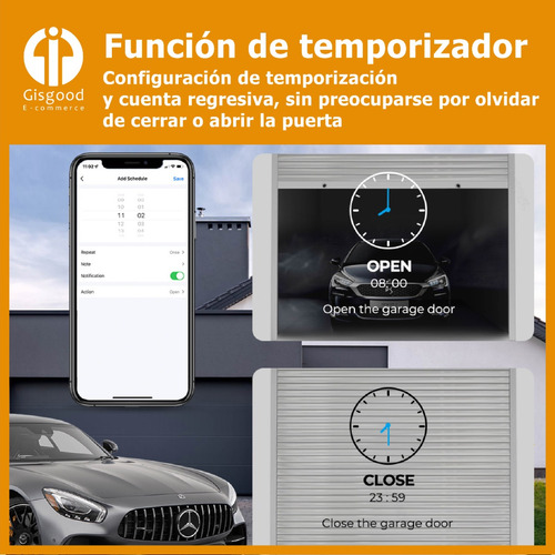 Switch Porton Garage Wifi Smart Life Sensor Contacto Seco