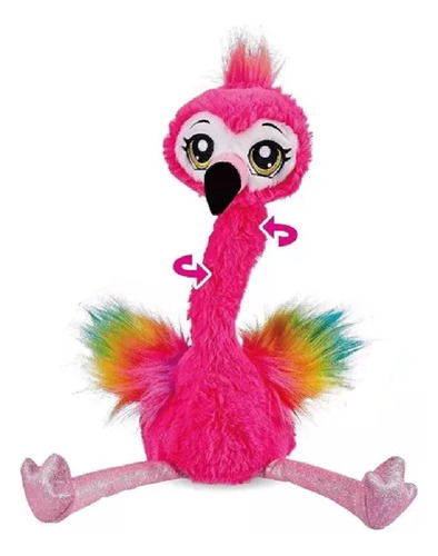 Brinquedo Pelucia Flamingo Dançante Zuru Pets Alive 1208