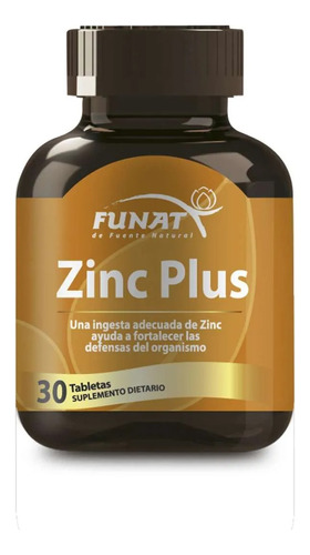 Zinc Plus 30 Tabletas - Unidad a $244