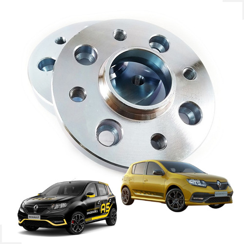 Par Espaçador De Rodas Renault Sandero Clio Logan 4x100 17mm