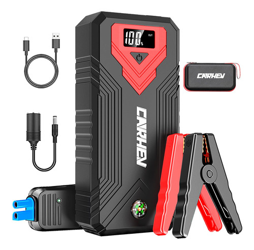 Arrancador De Batería De Coche Portátil 3000 A 24000 Mah