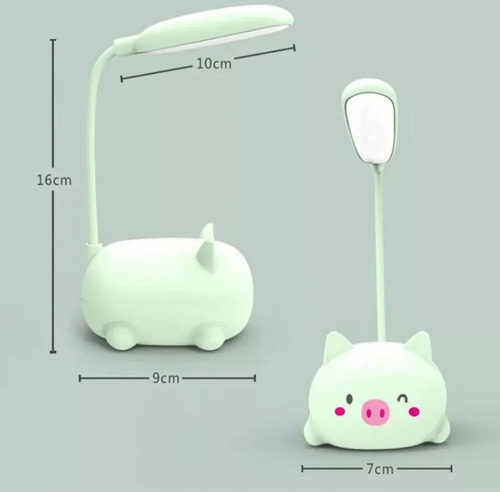 Lámpara De Escritorio Blanca Cálida Para Niños, Luz Led