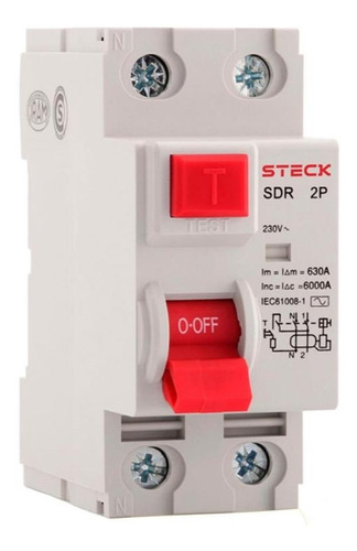 Interruptor Diferencial 2x25a 30ma Steck