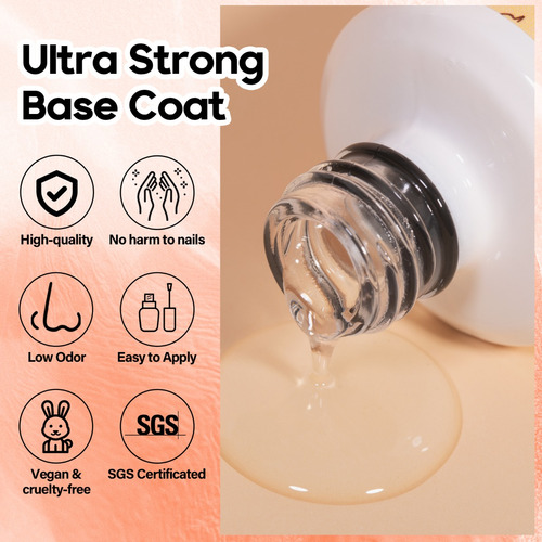 Base Coat Esmaltes Gel Semipermanente Base Ultrafuerte 15ml