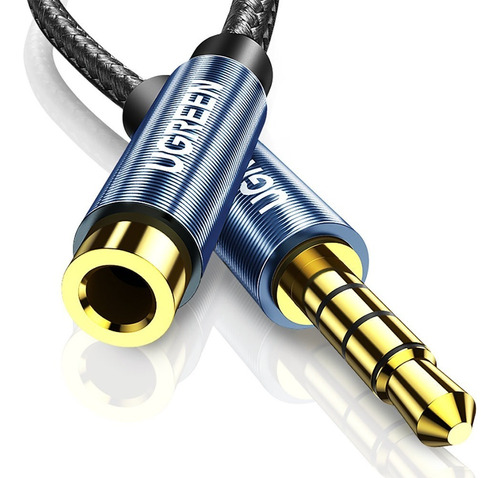 Cable Extensión AUXILIAR Jack 3.5mm Macho A Jack 3.5mm Hembra 40673 De 1 metro