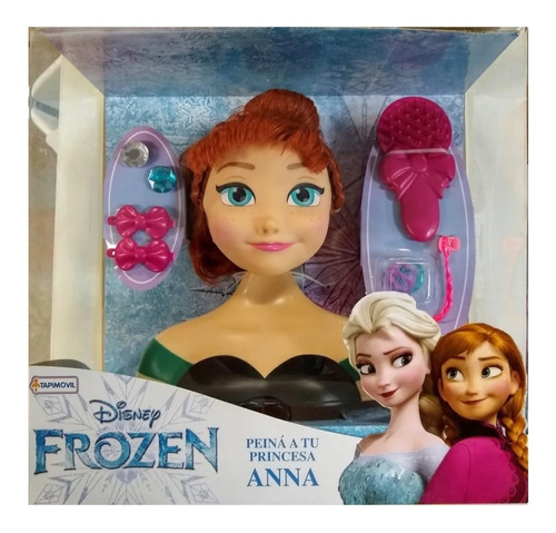 Juguete Juego Peina A Tu Princesa Anna Elsa Frozen Disney