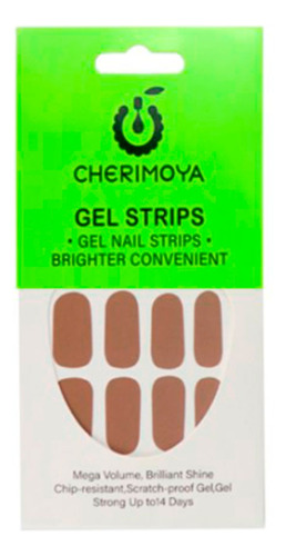 Sticker Autoadhesivos Nail Gel Strips Cabina Uvled Cherimoya
