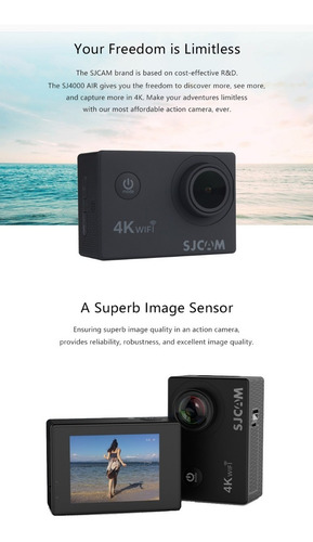 Sjcam Sj4000 Air Wifi Original Full Hd 1080p Prova D'agua