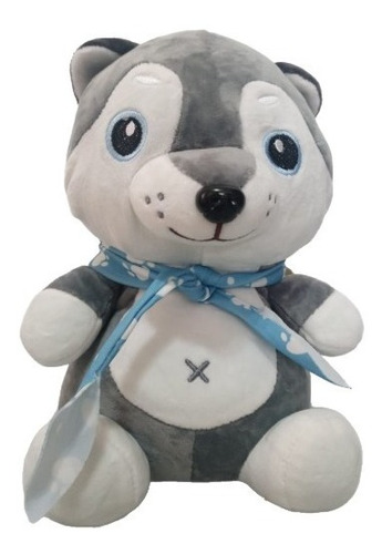 Peluche Perro Viajero Con Bufanda Original Miniso 