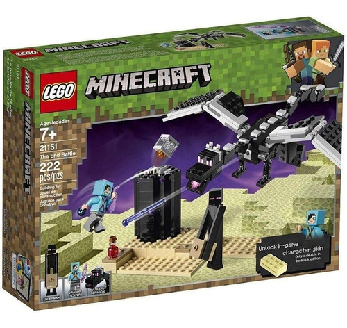 Lego Minecraft The End Battle 21151 Ender Dragon Building Ki
