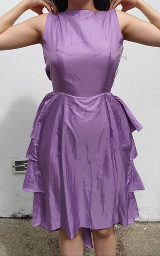 Vestido De Fiesta En Tafetán Talla M