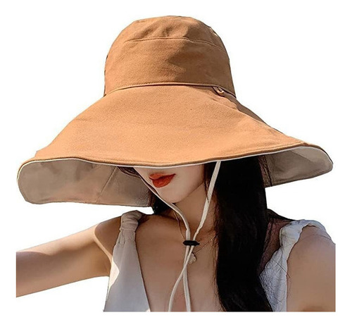 Sombrero De Sol De Ala Ancha Upf 50+ De Verano Uv Para Mujer