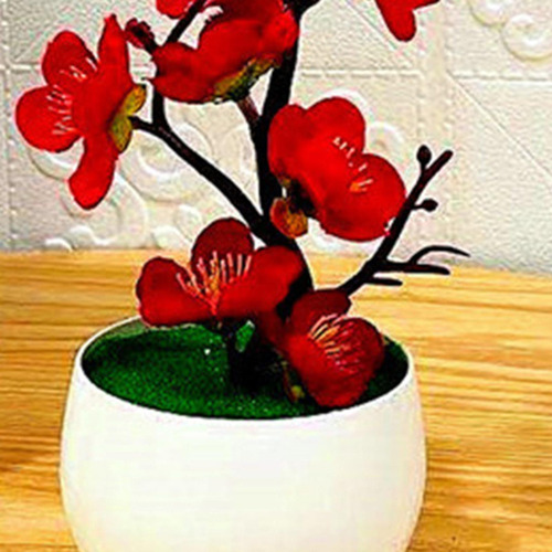 Flores Artificiales En Maceta Planta Falsa Arreglo En Maceta