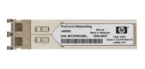 Imagen 3 de 4 de Modulo De Fibra Sfp Hpe Aruba J4859d Gigabit 1000 Lx-lc 10km