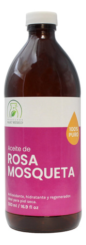 Aceite De Rosa Mosqueta 100% Virgen Puro Premium 500 Ml