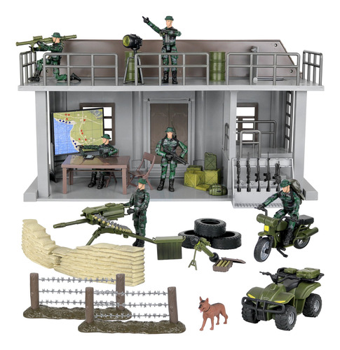 Click N Play Military Multi Level Command Center Headqu...