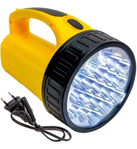 Lanterna Pesca Noturna Holofote 19 Leds Potente Recarregável