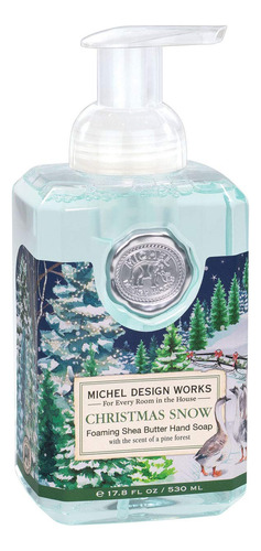 Michel Design Works Jabon De Manos Espumoso, Nieve Navidena