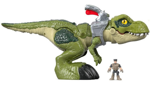 Imagem 1 de 10 de Imaginext Dinossauro T-rex Mordida Feroz Mattel Fisher-price