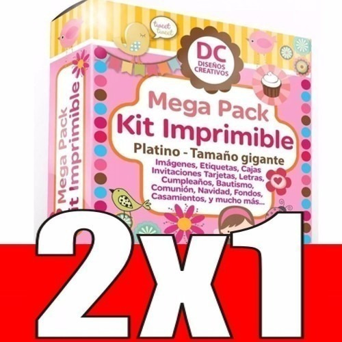 100 Kits Imprimibles Premium Completos + Patrones + Unicos!!