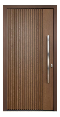 Puerta Elegante Nogal80x213 P/interior Recámara O Principal Nogal