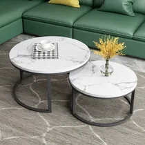 Comprar Mesa Starway Home Deco Aurora Ratona Deco Duo Redondas Living Set 2 Piezas,mesas Para Sala,mesa De Centro Sala,mesas De Sala,mesa De Centro De Marmol,mesas Para Sala Modernas