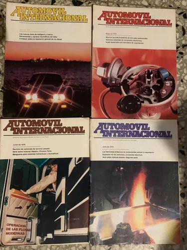 Lote De 24 Revistas Automóvil Internacional Y Americano (Usado)