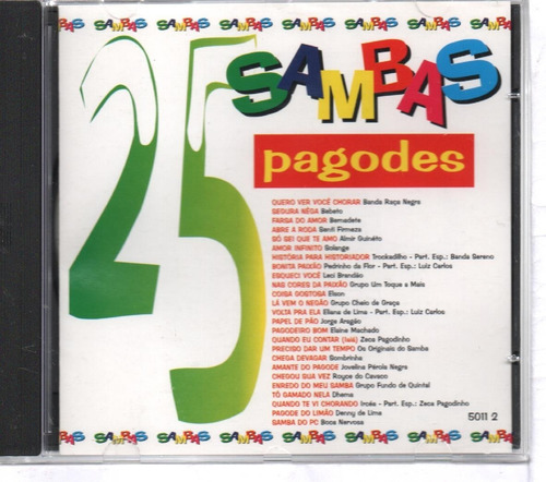 Banda Sereno Raca Negra Jovelina Perola Bebeto Cd 25 Sambas