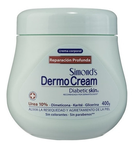 Crema Dermocream Diabetic Skin Pote 400 Ml Dermocream