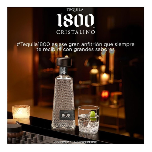 Tequila 1800 Cristalino 700 Ml Botella