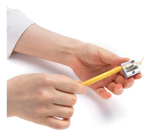 Sacapuntas Mr. Pen Portátil De Metal Con 2 Orificios (x6)