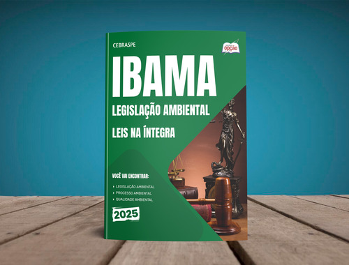Apostila Ibama 2025 - Leis Na Íntegra - Legislação Ambiental - Editora Opção