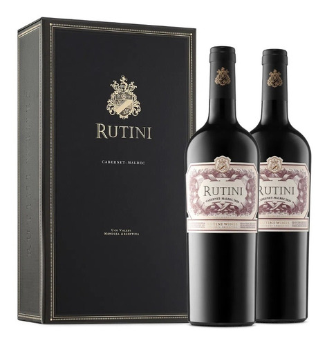 Vino Tinto Rutini Wines Estuche X 2 Cabernet Malbec 750ml