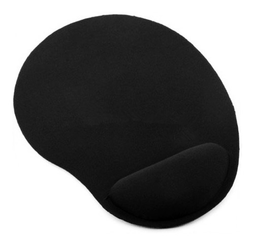 Mouse Pad Apoya Muñeca Negro Previene Dolores Tela Y Espuma