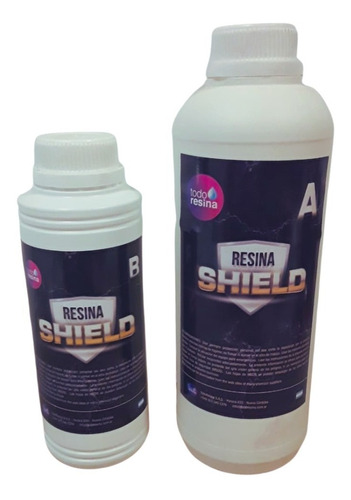 Resina Epoxy Shield 1.4kg Revestimientos Mesadas Todoresina