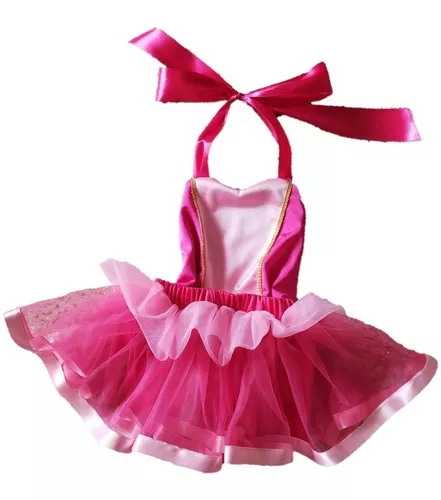 Vestido Tutú Inspirado Princesa Aurora Bella Durmiente Bebé