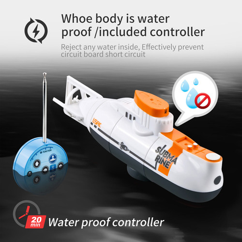 Submarino De Radiocontrol Mini Rc Submarine De 6 Canales Par