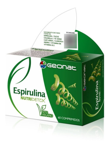Espirulina Nutridetox (60 Comp) - Geonat- Msa