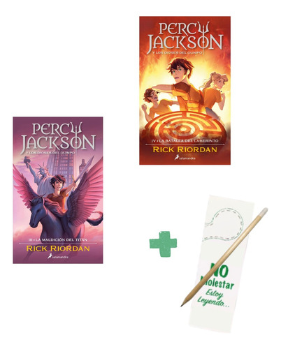 Percy Jackson 3 Y 4 - Rick Riordan - Salamandra - 2 Libros
