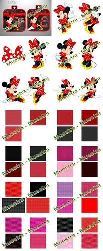 Kit Imprimible Minnie Roja Fiesta 3x1