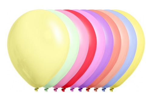 Paquete Globos Pastel R5 X100 Unidades