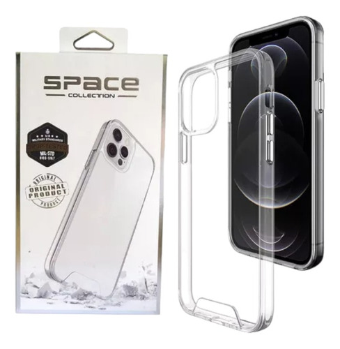 Case Protector Para iPhone De Silicone Transparente Space