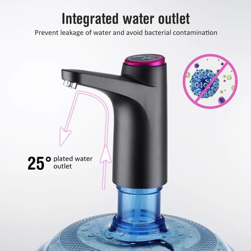 Dispenser De Agua Usb Con Base Para Cualquier Bidón