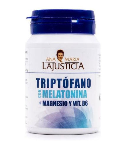 Triptofano C/melatonina + Magnesio + Vitamina B6 60 Caps.