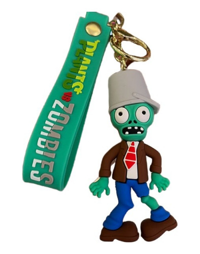 Pvz Llavero Buckethead Zombie Conehead Zombie Keychain