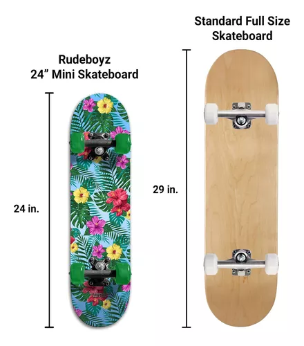 Patineta para principiantes para niños de Rude Boyz – Aprende patineta con  estilo – Mini tabla de crucero de madera con gráficos geniales para niños y