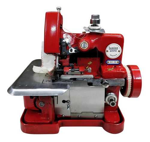 Máquina de coser overlock Lumina Emma portable roja 220V