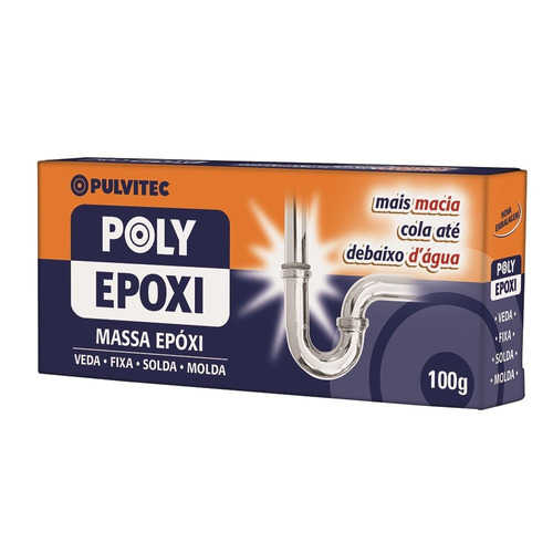 Adesivo Epoxi Massa Pulvitec 100gr 12un C158003