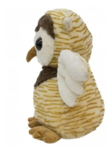 Imagem 2 de 3 de Coruja De Pelúcia 35cm Caramelo - Fofy Toys